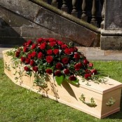 Red Rose Casket Spray